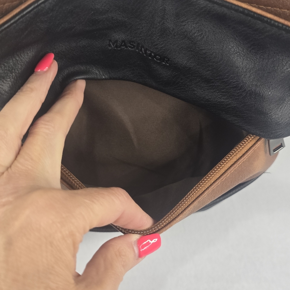 Masintor Vegan Leather Crossbody Shoulder Bag - Picture 8 of 16